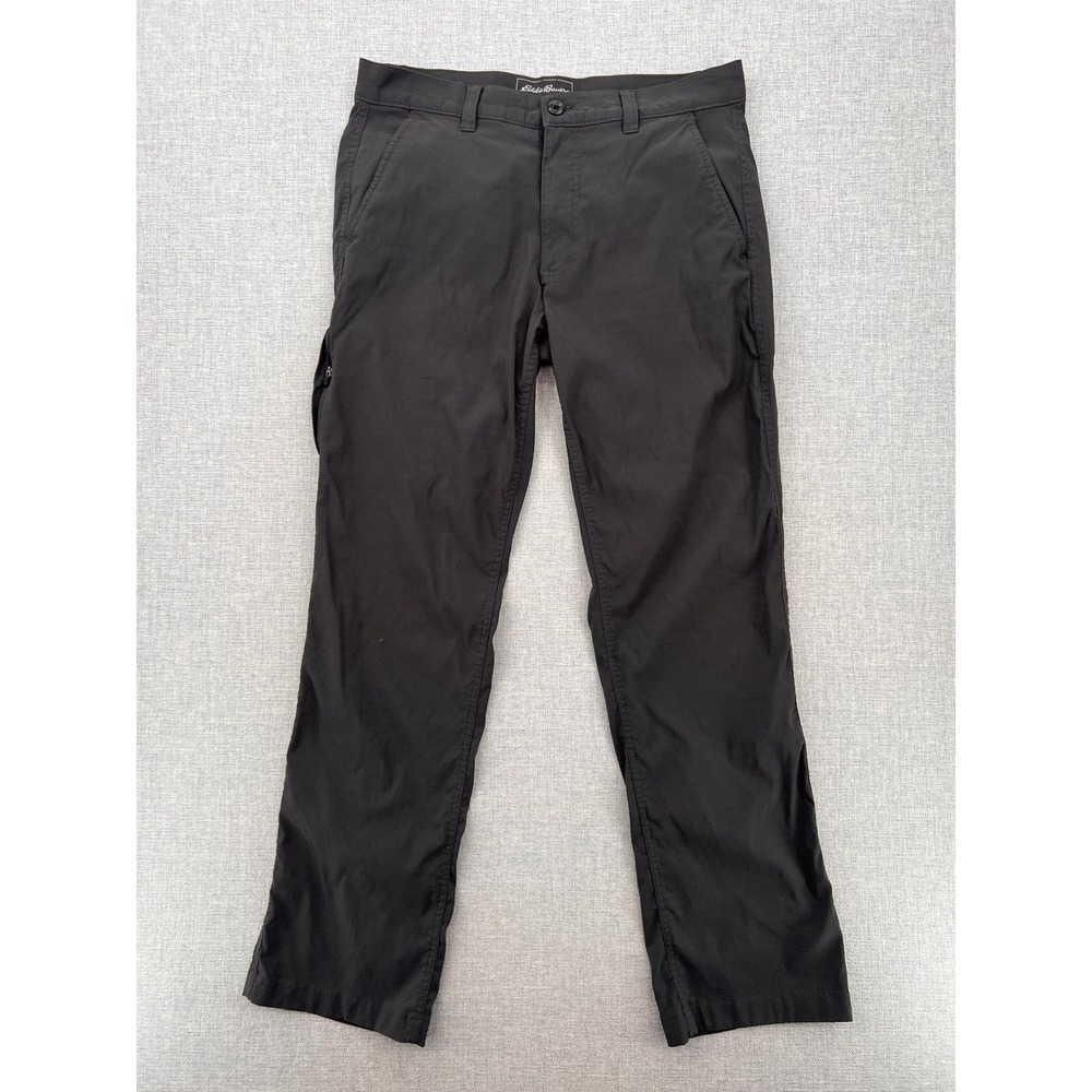 Eddie Bauer Travex Horizon Guide Chino Pants Men 32x31 Gray Hiking Travel Gorp